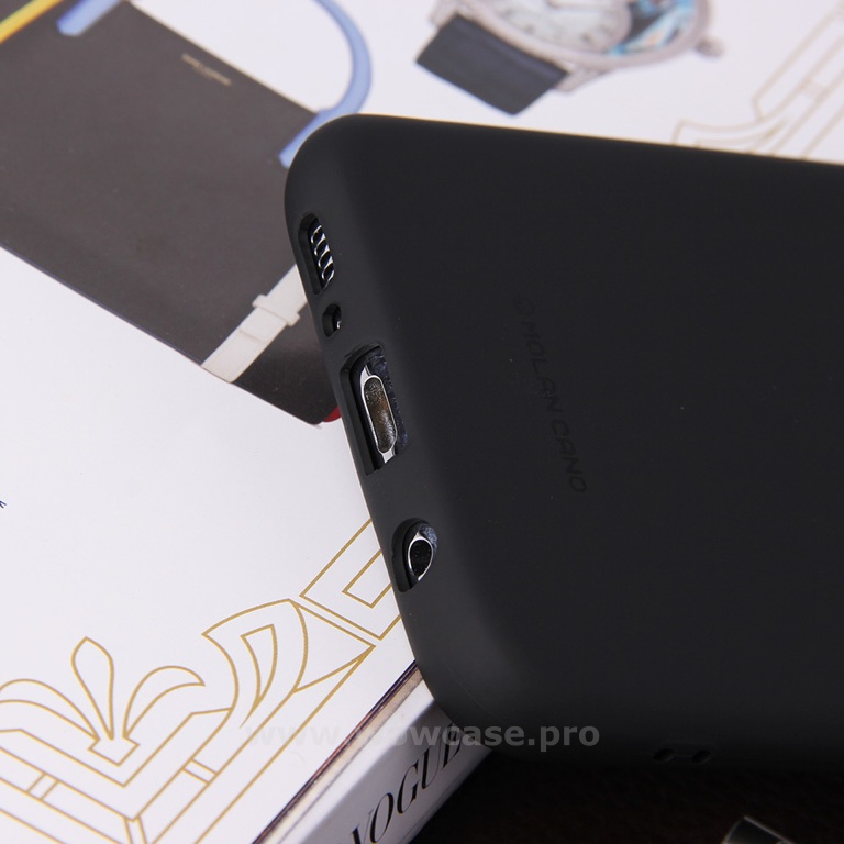 Силиконовый чехол для Huawei Honor 7A Pro Molan Cano черный