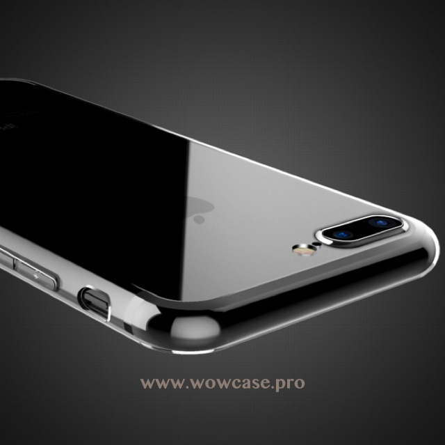 Силиконовая накладка для iPhone 7 Plus супертонкая прозрачная
