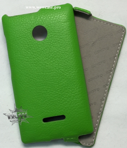 Чехол-книжка для Microsoft Lumia 435 (зеленый) Armor "Full"