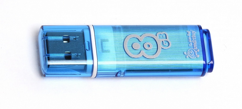 Флешка USB 8Гб SmartBuy Glossy series Blue
