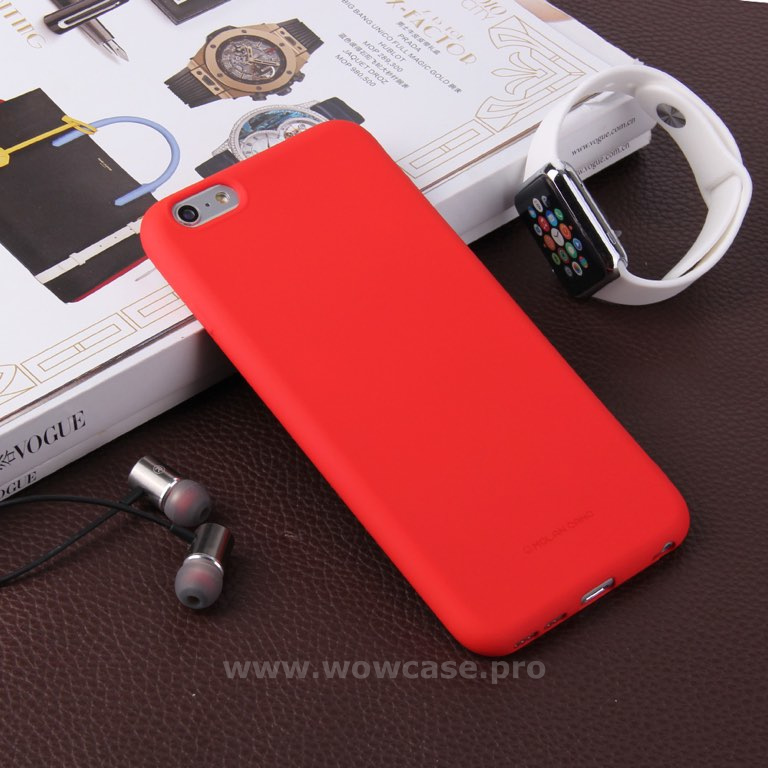Силиконовый чехол для iPhone 5/ 5S Molan Cano красный