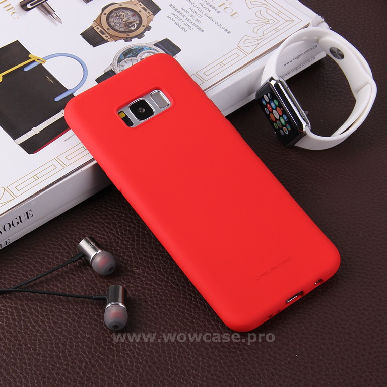 Силиконовый чехол для Samsung Note 8 Molan Cano красный