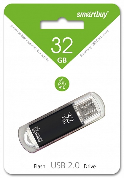 Флешка USB 32Гб SmartBuyV-CUT Black