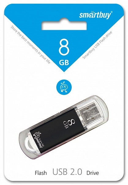 Флешка USB 8Гб SmartBuy V-CUT Black